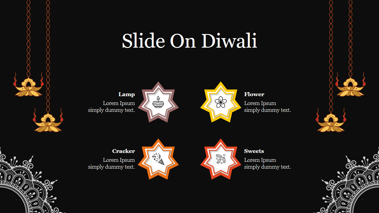 Creative Slide On Diwali PowerPoint Presentation Template